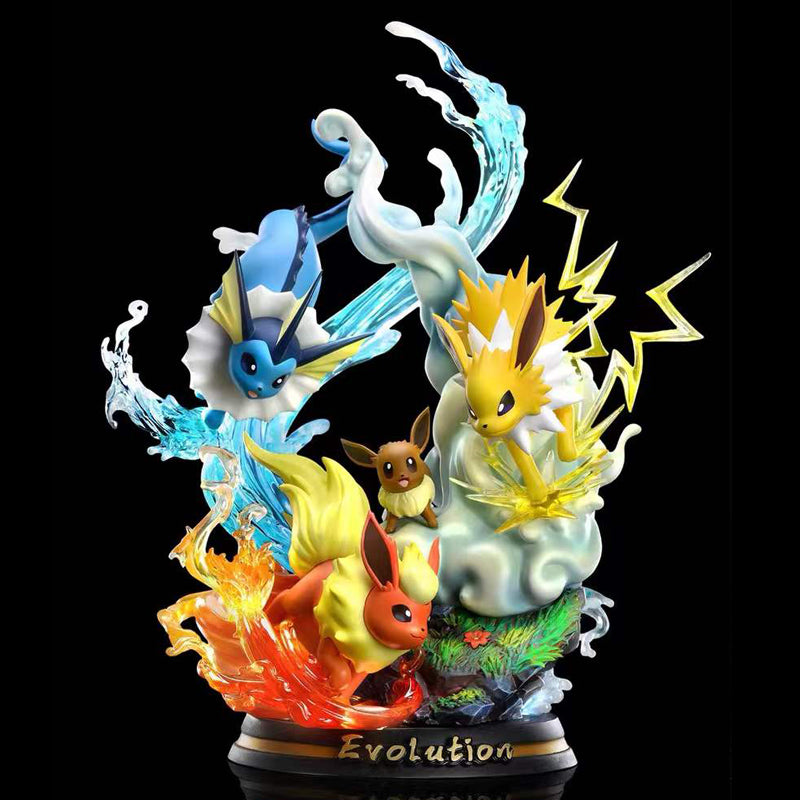 Pokemon Select Eevee, Flareon, Jolteon & Vaporeon Evolution Figure